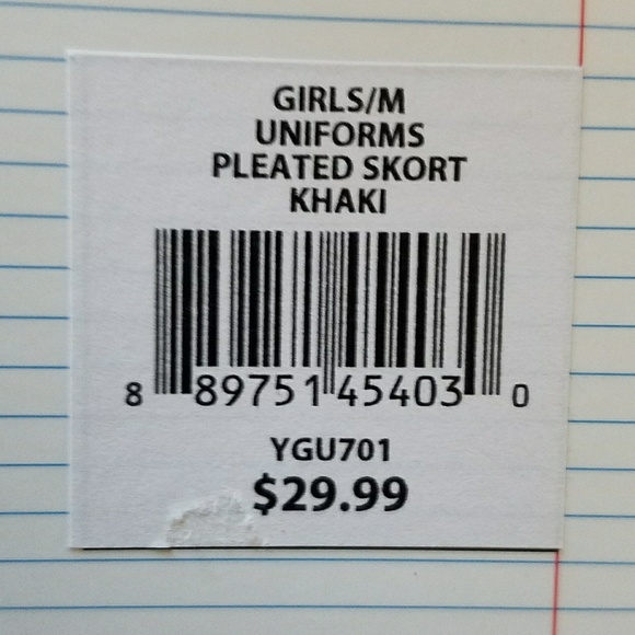 Girls medium skorts (khaki & navy) - Slazenger - Picture 7 of 8